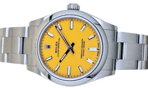 Rolex Oyster Perpetual 31 Yellow Dial