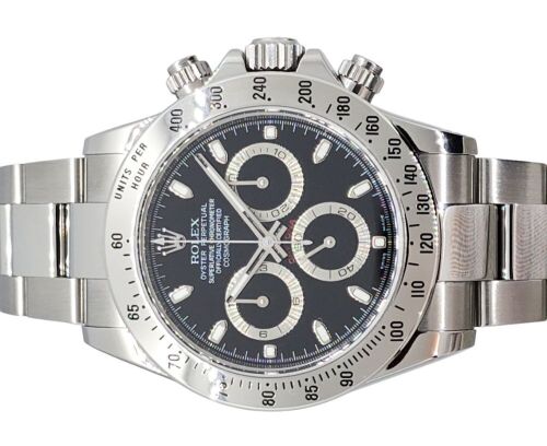 Rolex 116520 Daytona Black Dial 40mm 2007 Box & Papers