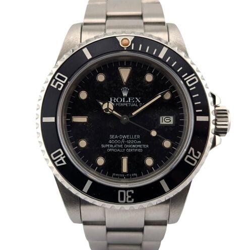 Rolex 16660 Sea-Dweller 4000 Stardust Dial 40mm 1984 8.09 Serial