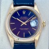 Rolex Datejust 36 18K Yellow Gold Blue Enamel Dial - 3