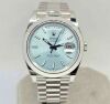 Rolex Day-Date 40 Ice Blue Motif Platinum 228206 (2021) GST INC - 2