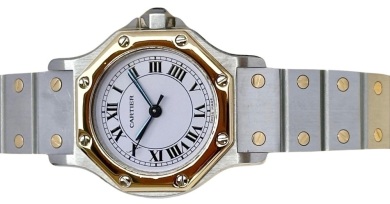 Cartier Santos Octagon 18K Yellow Gold 2024 Cartier Service