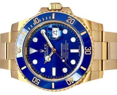 Submariner Bluesy 18K Yellow Gold Ref 116618LB 2019