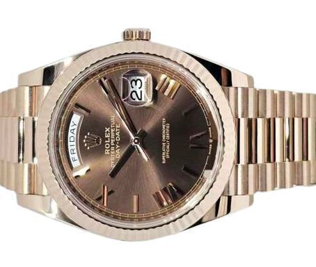 Rolex Day-Date Rose Gold 228235 Chocolate Roman Dial (2020) GST INC