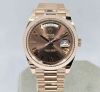 Rolex Day-Date Rose Gold 228235 Chocolate Roman Dial (2020) GST INC - 2