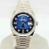 Rolex Day-Date 36 Blue Ombr Diamond Dial 128239 (2020) GST INC - 2