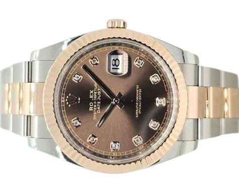 Rolex Datejust 41 Brown Diamond Dial 126331 (2022) GST INC