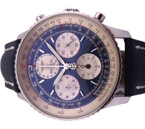 Breitling A39022 Navitimer Twin Sixty Blue 42mm ~2000