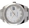 Rolex 126300 Datejust 41 White Roman 41mm 2022 Box & Papers