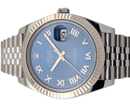 Rolex 126334 Datejust 41 Azzurro Blue 41mm 2019 Box & Papers