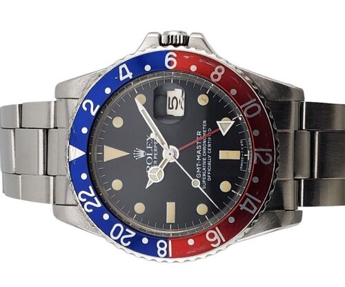 Rolex 1675 GMT Master Pepsi 40mm 1969