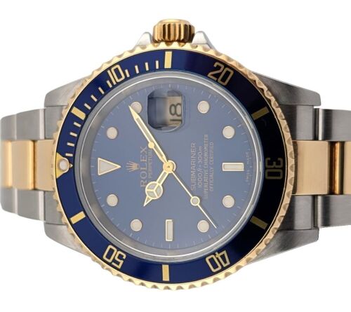 Rolex 16613 Submariner Date Two Tone Bluesy 40mm 2004 F Serial