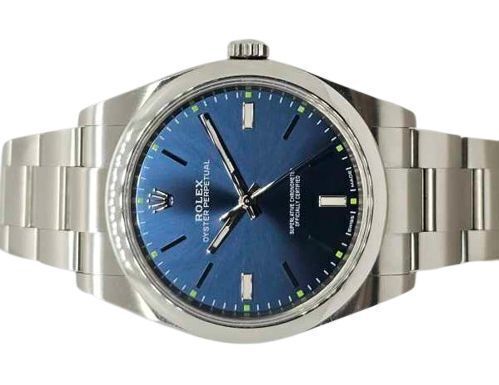 Rolex Oyster Perpetual 39 Blue Dial 114300 (2018) GST INC