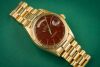 Rolex Day-Date President 1803 1976 Oxblood Stella Dial 18K Yellow Gold Rare Fully Serviced Full Set - 3