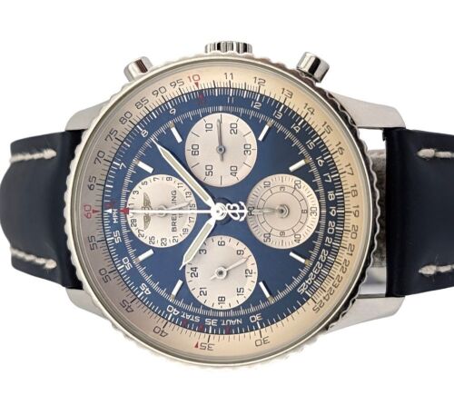 Breitling A39022 Navitimer Twin Sixty Blue 42mm ~2000