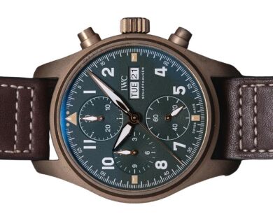 IWC IW387902 Pilot Spitfire Chrono Bronze Green Dial 41mm 2022 Box & Papers