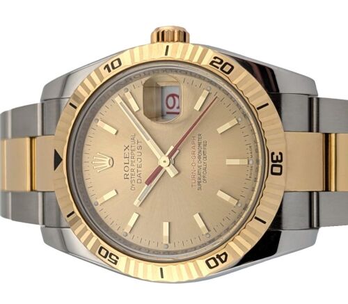 Rolex 116263 Datejust Turn-O-Graph Thunderbird Two Tone 36mm 2004 F Serial