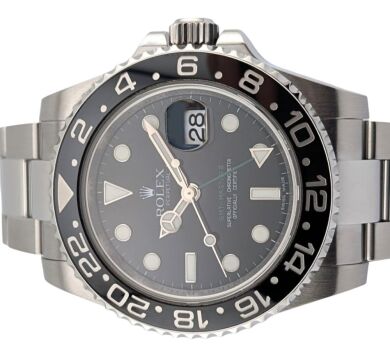 Rolex 116710LN GMT Master II Black 40mm 2009 Box & Papers