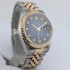 Rolex 16233 Datejust Two Tone Vignette Blue Diamond Dial 36mm 1994 S Serial Box & Papers - 4