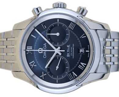 Omega Deville Hour Vision Chronograph Blue Dial