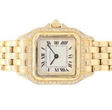 Cartier Panthere de Cartier 12802 Factory Diamonds B&P Serviced