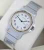Cartier Santos Octagon Ronde Two Tone Ladies 187902 1990s GST INC - 3