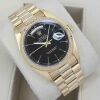 Rolex Day-Date 36 Black Dial 18038 President Yellow Gold GST INC - 5