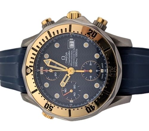 Omega 2297.80 Seamaster Diver 300 M Chronograph Titanium Gold 42mm 2000s