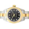 Rolex Oyster Perpetual Ladies 67183 Black Diamond Dial