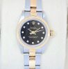 Rolex Oyster Perpetual Ladies 67183 Black Diamond Dial - 4