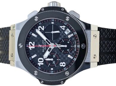 Hublot Big Bang Original 41MM Steel Ceramic Carbon Dial