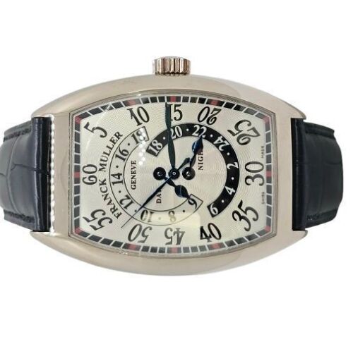 Franck Muller Curvex Day Night Retrograde 18K White Gold