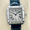 Cartier Santos Dumont Silver Romans Ref 4242 NEW - 2