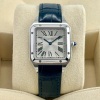 Cartier Santos Dumont Silver Romans Ref 4242 NEW - 4