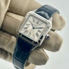 Cartier Santos Dumont Silver Romans Ref 4242 NEW - 9