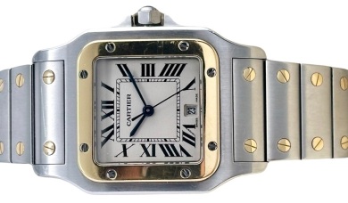 Cartier Santos Large 18K Yellow Gold Two Tone