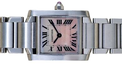 CARTIER TANK FRANCAISE 2384 Mother of Pearl Dial