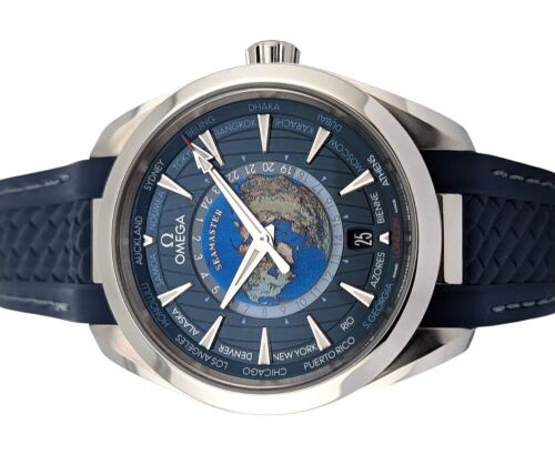 Omega 220.12.43.22.03.001 Seamaster Aqua Terra Worldtimer 43mm 2023 Box & Papers