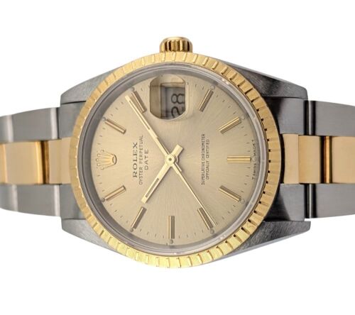 Rolex 15223 Oyster Perpetual Date Two Tone 34mm 1991 N Serial