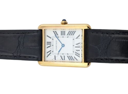 Cartier 2742 Tank Solo Large 18k YG 27mm ~2000s