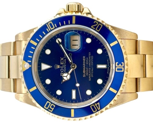 Rolex Submariner Date Blue Ref 16618LB 2024 ROLEX SERVICE