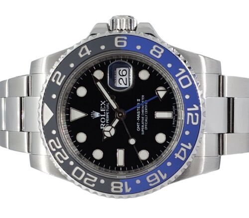 Rolex 116710BLNR GMT Master II Batman 40mm 2016 Box & Papers