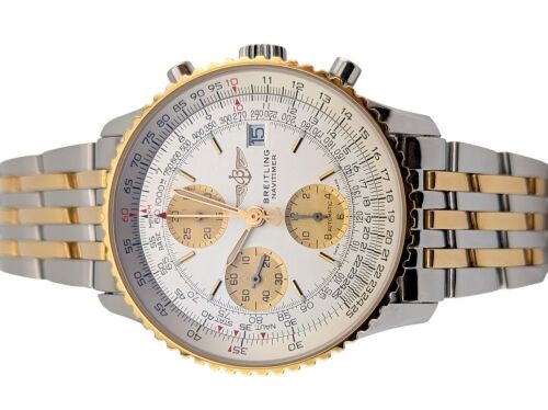 Breitling D13322 Old Navitmer Steel & Gold 42mm ~2000s