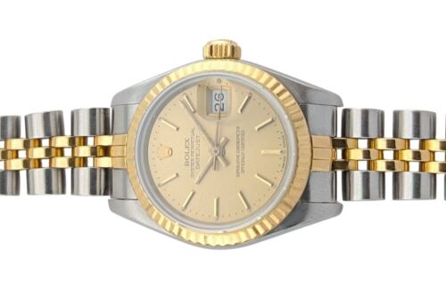 Rolex 69173 Ladies Datejust Champagne Dial 26mm 1987