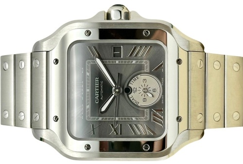 Cartier Santos Dual Time Grey 2025 NEW