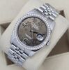 Rolex Datejust 36 Factory Diamond Bezel RARE Floral Dial 116244 - 2