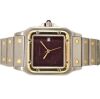 Cartier Santos Carree 2961 Burgundy