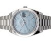 Rolex 228206 Day-Date 40 Platinum Ice Blue Motif 40mm 2021 Box & Papers