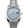 Rolex 228206 Day-Date 40 Platinum Ice Blue Motif 40mm 2021 Box & Papers - 2