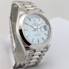Rolex 228206 Day-Date 40 Platinum Ice Blue Motif 40mm 2021 Box & Papers - 4